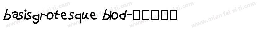 basisgrotesque blod字体转换